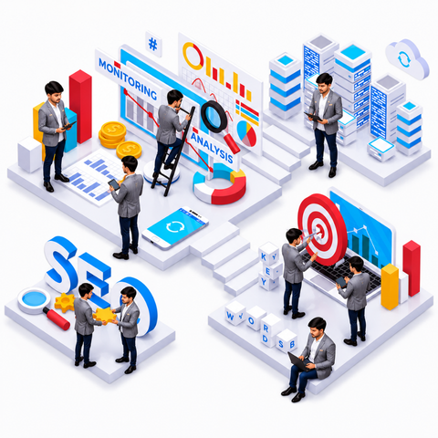 SEO 3D Illustration